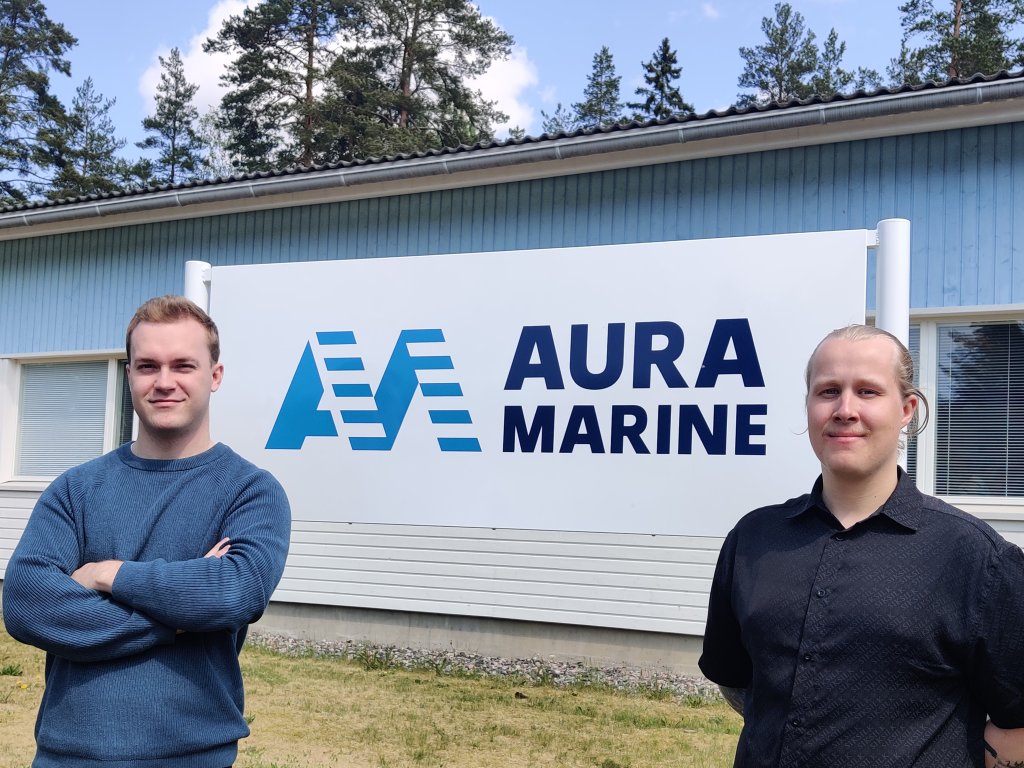 Auramarine暑期受训者2023 Santeri Virtanen(左派)和Jonoa Partanen(右派)